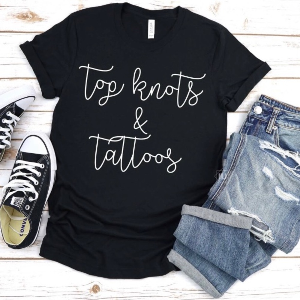 Top Knots and Tattoos Tee
